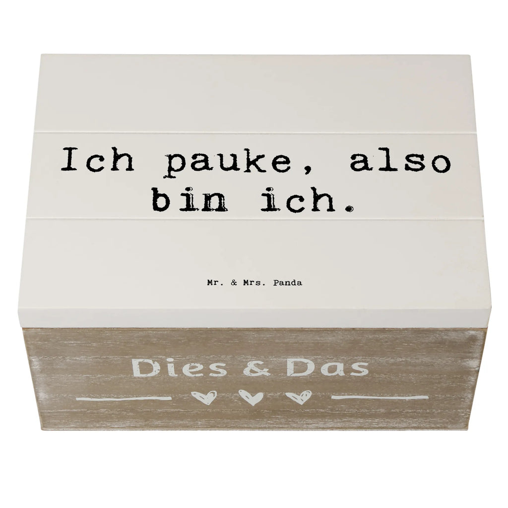 Holzkiste Spruch Pauken Motivation Geschenkdose, Kiste, Truhe, Holzkiste, Aufbewahrungsbox, Dekokiste, Schatulle, Erinnerungskiste, Geschenkbox, Schatzkiste, Erinnerungsbox, XXL, Instrumente, Geschenke Musiker, Musikliebhaber