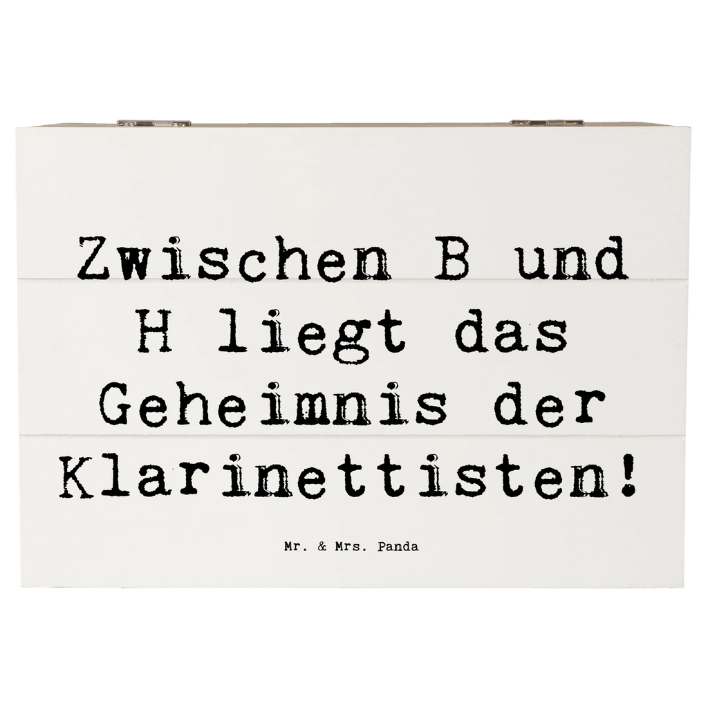 Wooden chest Saying Zwischen B und H liegt das Geheimnis der Klarinettisten! Geschenkbox, Truhe, XXL, Aufbewahrungsbox, Dekokiste, Kiste, Holzkiste, Schatulle, Schatzkiste, Erinnerungskiste, Erinnerungsbox, Geschenkdose, Instrumente, Geschenke Musiker, Musikliebhaber