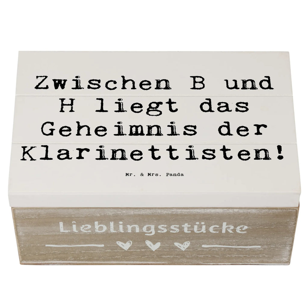 Wooden chest Saying Zwischen B und H liegt das Geheimnis der Klarinettisten! Geschenkbox, Truhe, XXL, Aufbewahrungsbox, Dekokiste, Kiste, Holzkiste, Schatulle, Schatzkiste, Erinnerungskiste, Erinnerungsbox, Geschenkdose, Instrumente, Geschenke Musiker, Musikliebhaber