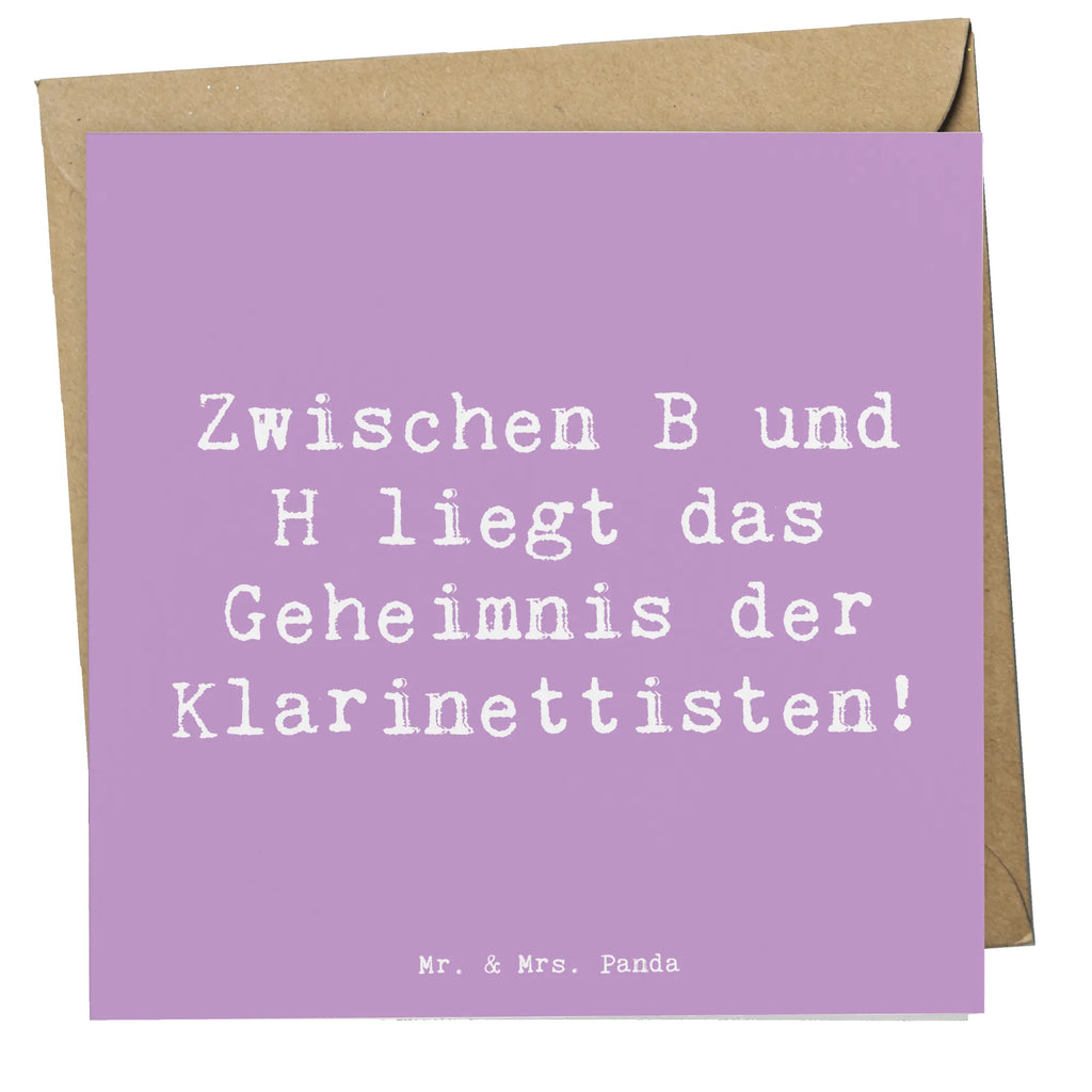 Deluxe Card Saying Zwischen B und H liegt das Geheimnis der Klarinettisten! Einladungskarte, Hochwertige Grußkarte, Grußkarte, Karte, Geburtstagskarte, Klappkarte, Hochwertige Klappkarte, Hochzeitskarte, Glückwunschkarte, Instrumente, Geschenke Musiker, Musikliebhaber