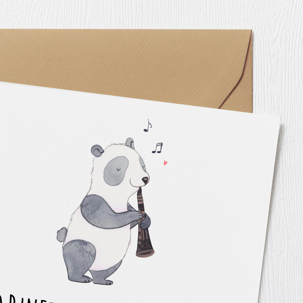 Deluxe Karte Klarinette Liebe Hochwertige Klappkarte, Klappkarte, Hochzeitskarte, Glückwunschkarte, Karte, Hochwertige Grußkarte, Einladungskarte, Geburtstagskarte, Grußkarte, Instrumente, Geschenke Musiker, Musikliebhaber