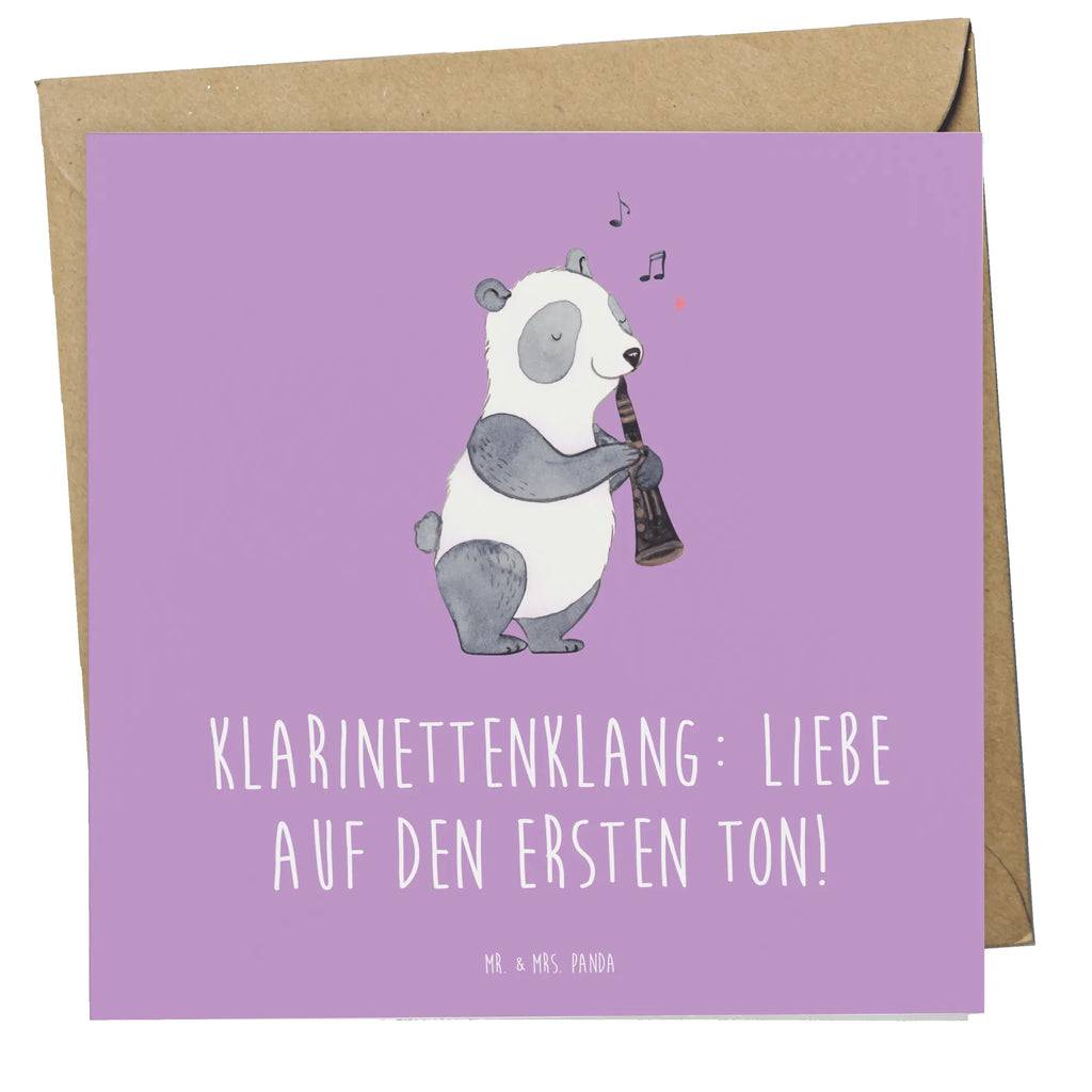 Deluxe Karte Klarinette Liebe Hochwertige Klappkarte, Klappkarte, Hochzeitskarte, Glückwunschkarte, Karte, Hochwertige Grußkarte, Einladungskarte, Geburtstagskarte, Grußkarte, Instrumente, Geschenke Musiker, Musikliebhaber