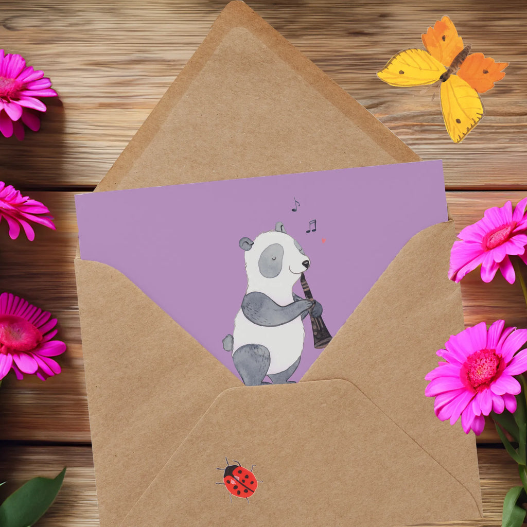 Deluxe Karte Klarinette Liebe Hochwertige Klappkarte, Klappkarte, Hochzeitskarte, Glückwunschkarte, Karte, Hochwertige Grußkarte, Einladungskarte, Geburtstagskarte, Grußkarte, Instrumente, Geschenke Musiker, Musikliebhaber