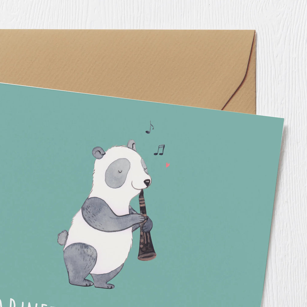 Deluxe Karte Klarinette Liebe Hochwertige Klappkarte, Klappkarte, Hochzeitskarte, Glückwunschkarte, Karte, Hochwertige Grußkarte, Einladungskarte, Geburtstagskarte, Grußkarte, Instrumente, Geschenke Musiker, Musikliebhaber