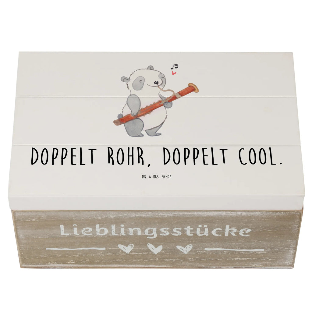 Holzkiste Fagott Doppelt Cool XXL, Schatulle, Truhe, Aufbewahrungsbox, Erinnerungskiste, Schatzkiste, Kiste, Geschenkdose, Erinnerungsbox, Dekokiste, Holzkiste, Geschenkbox, Instrumente, Geschenke Musiker, Musikliebhaber