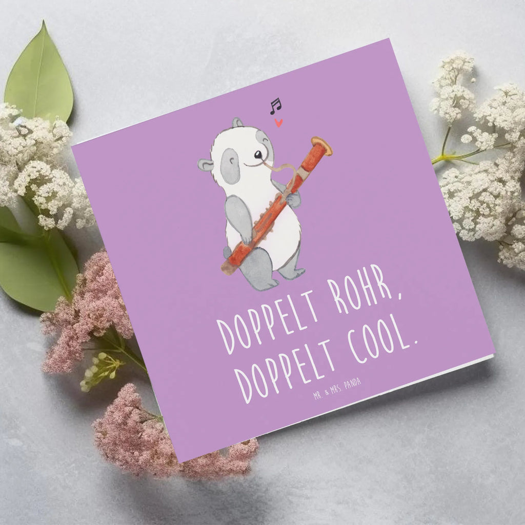 Deluxe Card Doppelt Rohr, doppelt cool. Klappkarte, Grußkarte, Hochwertige Grußkarte, Karte, Glückwunschkarte, Einladungskarte, Hochzeitskarte, Geburtstagskarte, Hochwertige Klappkarte, Instrumente, Geschenke Musiker, Musikliebhaber