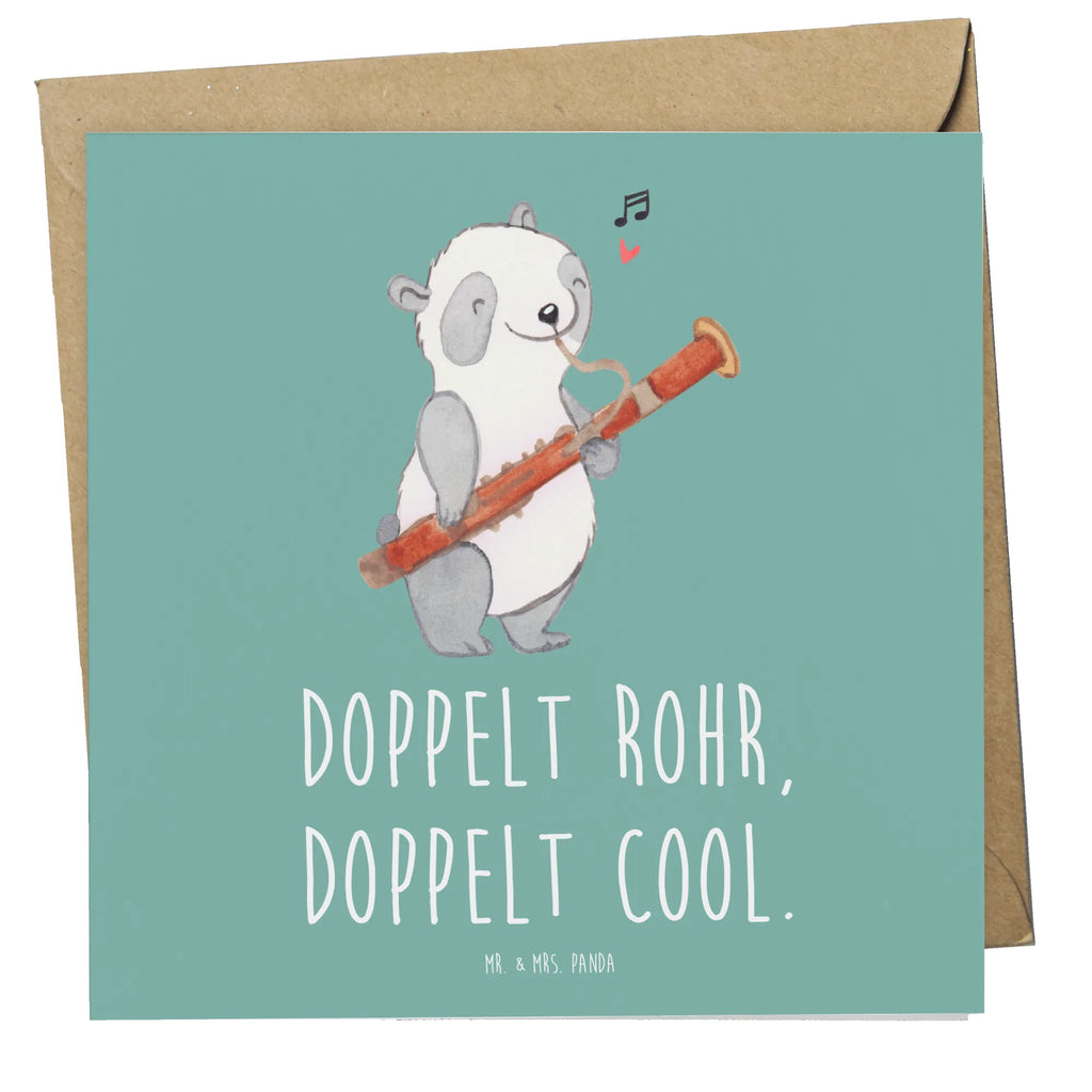 Deluxe Card Doppelt Rohr, doppelt cool. Klappkarte, Grußkarte, Hochwertige Grußkarte, Karte, Glückwunschkarte, Einladungskarte, Hochzeitskarte, Geburtstagskarte, Hochwertige Klappkarte, Instrumente, Geschenke Musiker, Musikliebhaber