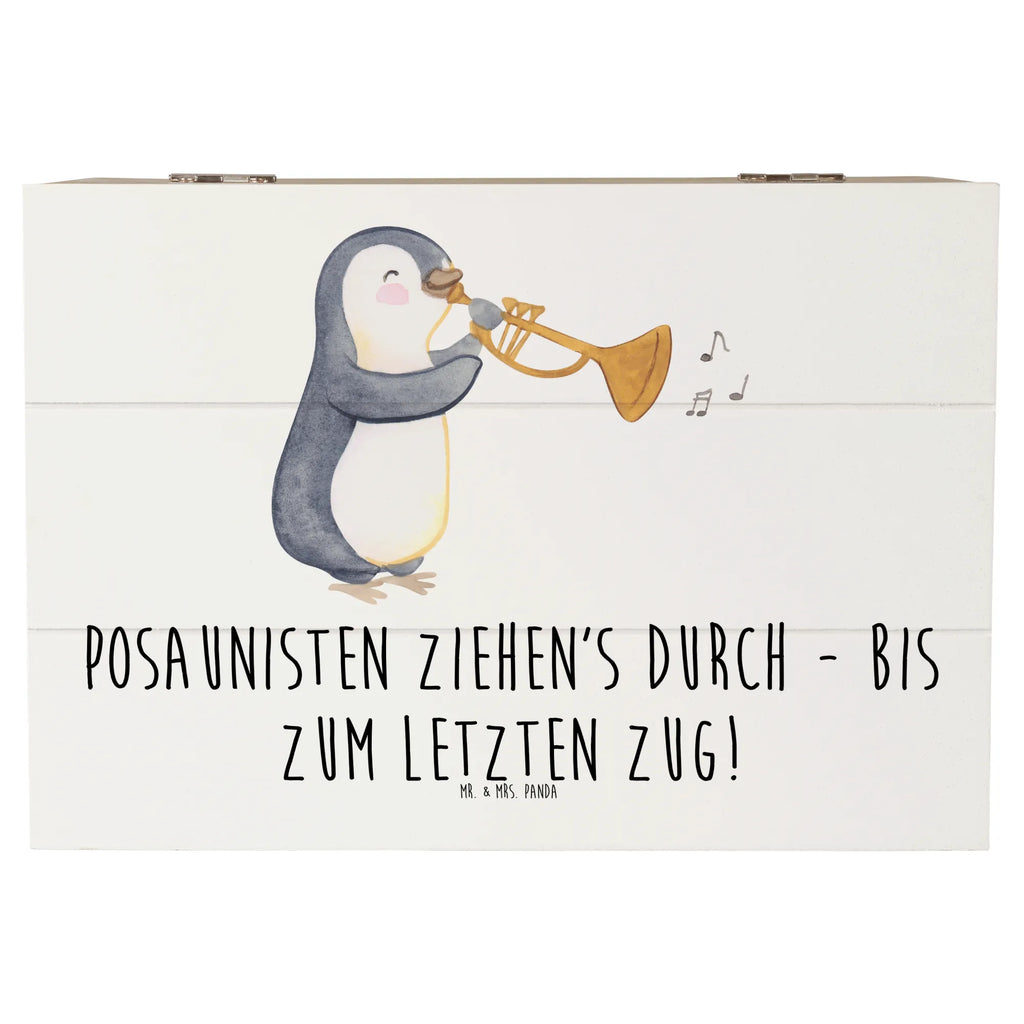 Wooden chest Posaunisten ziehen's durch - bis zum letzten Zug! Geschenkbox, Truhe, Erinnerungskiste, Schatzkiste, Dekokiste, Geschenkdose, XXL, Holzkiste, Erinnerungsbox, Kiste, Schatulle, Aufbewahrungsbox, Instrumente, Geschenke Musiker, Musikliebhaber