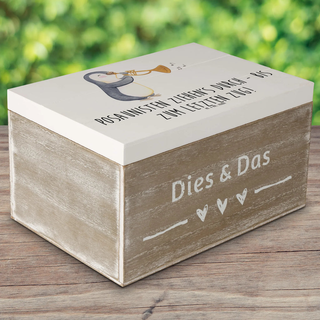 Wooden chest Posaunisten ziehen's durch - bis zum letzten Zug! Geschenkbox, Truhe, Erinnerungskiste, Schatzkiste, Dekokiste, Geschenkdose, XXL, Holzkiste, Erinnerungsbox, Kiste, Schatulle, Aufbewahrungsbox, Instrumente, Geschenke Musiker, Musikliebhaber