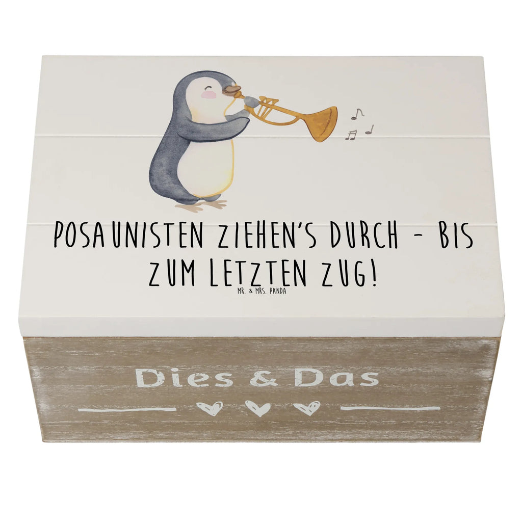 Wooden chest Posaunisten ziehen's durch - bis zum letzten Zug! Geschenkbox, Truhe, Erinnerungskiste, Schatzkiste, Dekokiste, Geschenkdose, XXL, Holzkiste, Erinnerungsbox, Kiste, Schatulle, Aufbewahrungsbox, Instrumente, Geschenke Musiker, Musikliebhaber