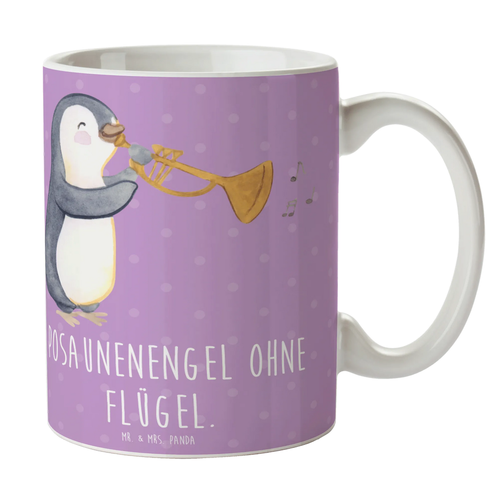 Tasse Engel Posaune Bürotasse, Geschenktasse, Keramiktasse, Tasse, Kaffeetasse, Porzellantasse, Tasse mit Motiven, Tasse mit Zitaten, Teetasse, Instrumente, Geschenke Musiker, Musikliebhaber