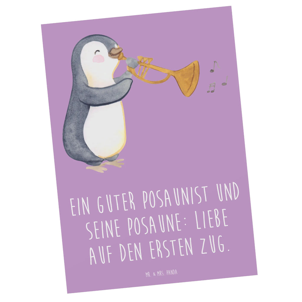 Postcard Ein guter Posaunist und seine Posaune: Liebe auf den ersten Zug. Einladungskarten Geburtstag, Ansichtskarten, Einladungskarte, Ansichtskarte, Grußkarte, Einladung Geburtstag, Karte, Dankeskarte, Geburtstagskarte, Geschenkkarte, Postkarte, Einladung, Instrumente, Geschenke Musiker, Musikliebhaber