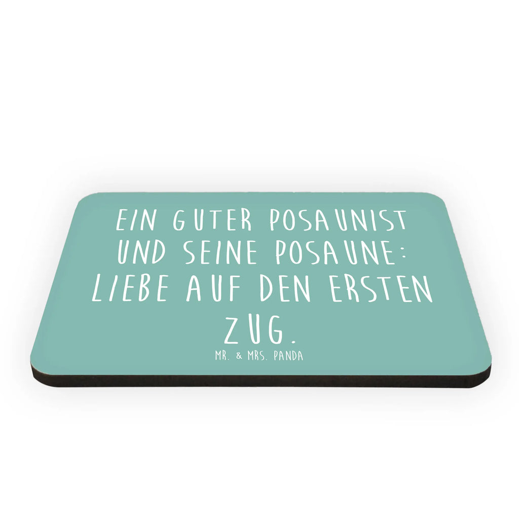 Magnet Ein guter Posaunist und seine Posaune: Liebe auf den ersten Zug. Souvenir Magnet, Kühlschrankmagnet, Pinnwandmagnet, Dekomagnet, Notiz Magnet, Motivmagnete, Kühlschrank Dekoration, Whiteboard Magnet, Instrumente, Geschenke Musiker, Musikliebhaber
