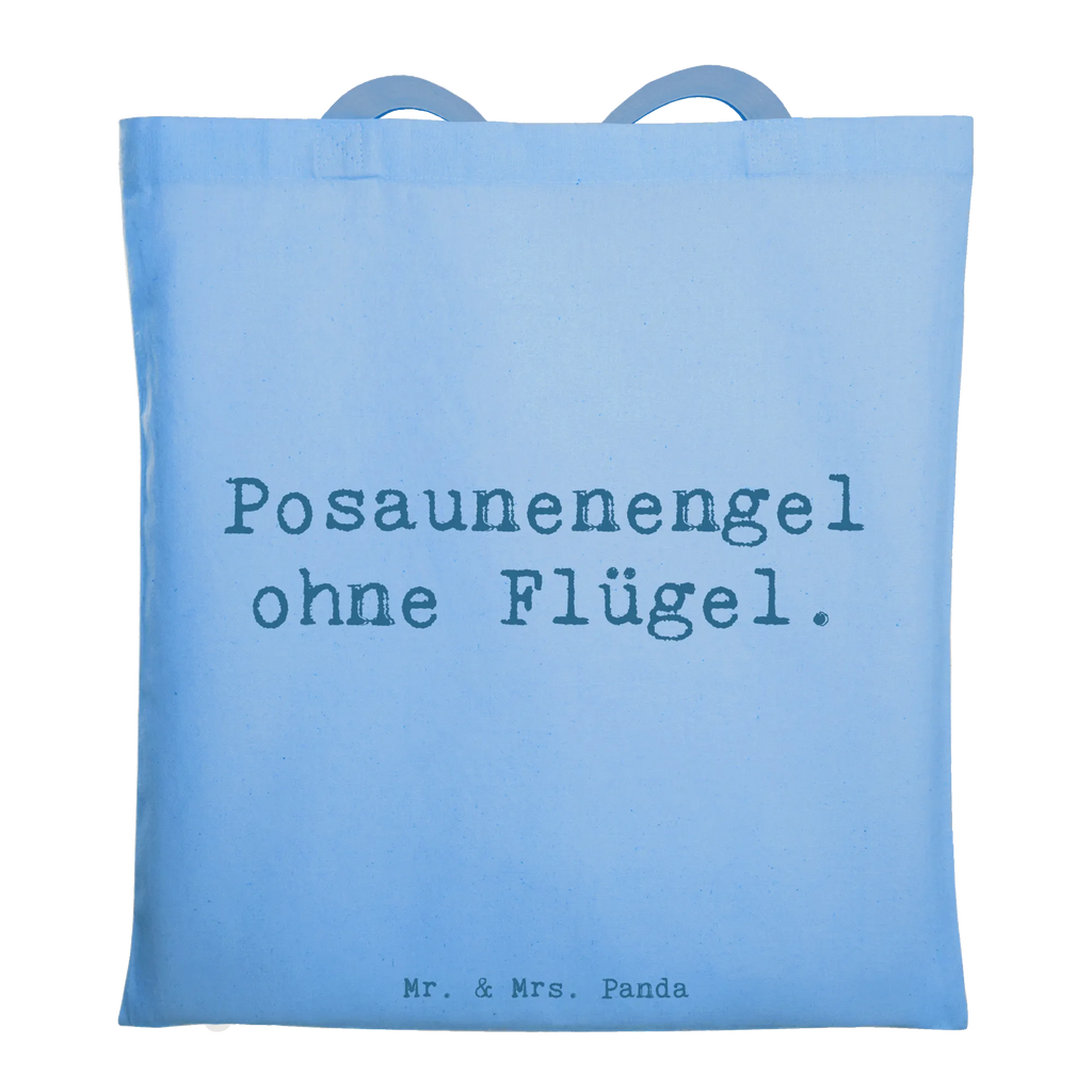 Tragetasche Spruch Engel Posaune Einkaufstasche, Laptoptasche, Beuteltasche, Umhängetasche, Schultertasche, Jutebeutel, Shopper, Badetasche, Beutel, Jutetasche, Stoffbeutel, Stofftasche, Einkaufstüte, Tasche, Tragetasche, Strandtasche, Instrumente, Geschenke Musiker, Musikliebhaber