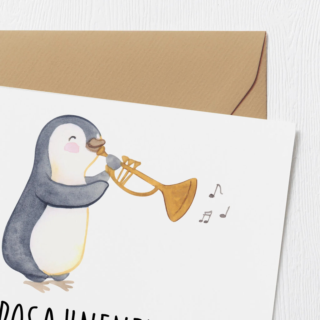 Deluxe Karte Engel Posaune Karte, Glückwunschkarte, Klappkarte, Hochwertige Grußkarte, Hochzeitskarte, Hochwertige Klappkarte, Grußkarte, Geburtstagskarte, Einladungskarte, Instrumente, Geschenke Musiker, Musikliebhaber