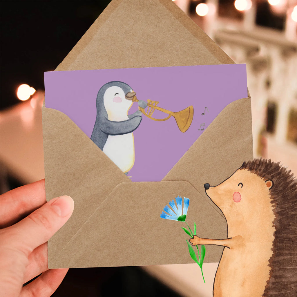 Deluxe Karte Posaune Liebe Geburtstagskarte, Karte, Einladungskarte, Grußkarte, Glückwunschkarte, Klappkarte, Hochzeitskarte, Hochwertige Grußkarte, Hochwertige Klappkarte, Instrumente, Geschenke Musiker, Musikliebhaber