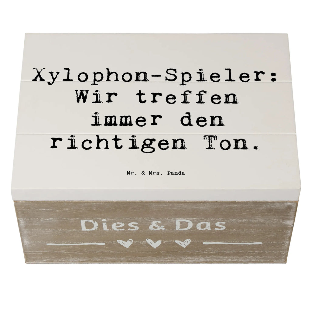 Holzkiste Spruch Xylophon Melodie Erinnerungsbox, Erinnerungskiste, Aufbewahrungsbox, Schatzkiste, Schatulle, XXL, Geschenkdose, Holzkiste, Geschenkbox, Kiste, Truhe, Dekokiste, Instrumente, Geschenke Musiker, Musikliebhaber