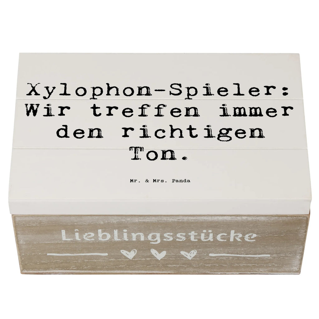 Holzkiste Spruch Xylophon Melodie Erinnerungsbox, Erinnerungskiste, Aufbewahrungsbox, Schatzkiste, Schatulle, XXL, Geschenkdose, Holzkiste, Geschenkbox, Kiste, Truhe, Dekokiste, Instrumente, Geschenke Musiker, Musikliebhaber