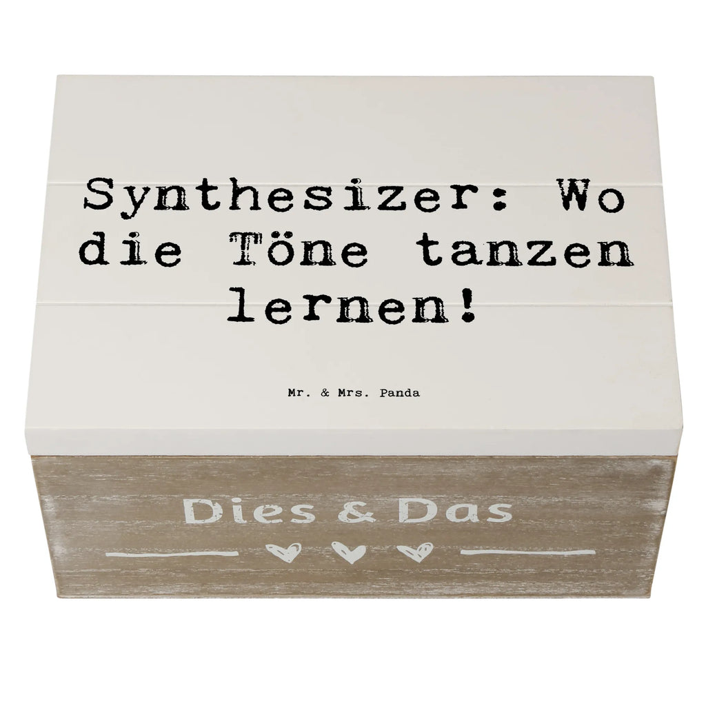 Holzkiste Spruch Synthesizer Tanz Erinnerungskiste, Dekokiste, Geschenkbox, Kiste, Holzkiste, Schatzkiste, Truhe, Geschenkdose, XXL, Erinnerungsbox, Schatulle, Aufbewahrungsbox, Instrumente, Geschenke Musiker, Musikliebhaber