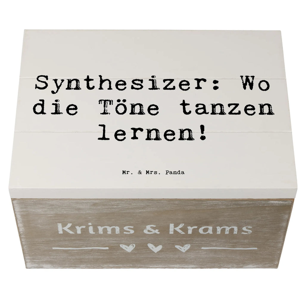 Holzkiste Spruch Synthesizer Tanz Erinnerungskiste, Dekokiste, Geschenkbox, Kiste, Holzkiste, Schatzkiste, Truhe, Geschenkdose, XXL, Erinnerungsbox, Schatulle, Aufbewahrungsbox, Instrumente, Geschenke Musiker, Musikliebhaber