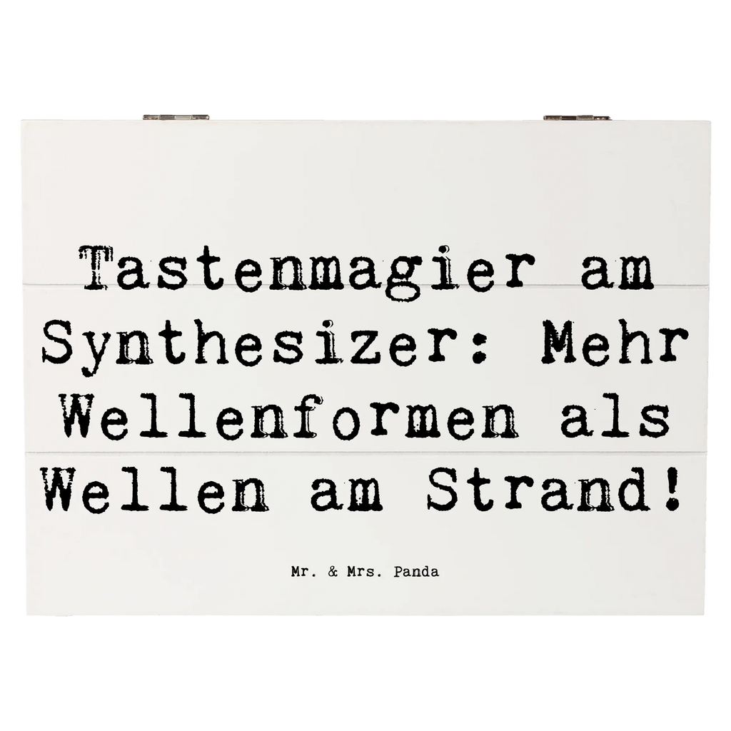 Holzkiste Spruch Synthesizer Magie Aufbewahrungsbox, Holzkiste, Dekokiste, XXL, Erinnerungsbox, Schatulle, Schatzkiste, Kiste, Geschenkbox, Geschenkdose, Erinnerungskiste, Truhe, Instrumente, Geschenke Musiker, Musikliebhaber