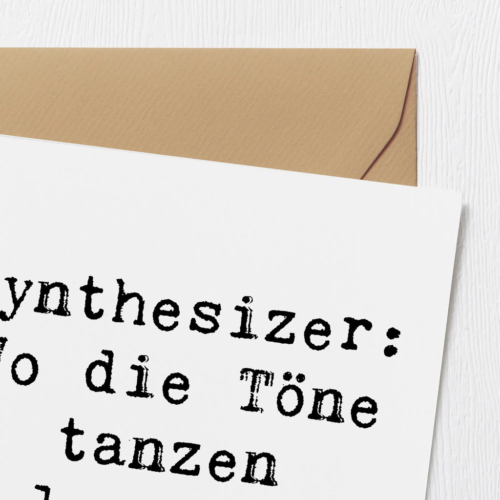 Deluxe Karte Spruch Synthesizer Tanz Geburtstagskarte, Hochzeitskarte, Grußkarte, Einladungskarte, Karte, Klappkarte, Glückwunschkarte, Hochwertige Klappkarte, Hochwertige Grußkarte, Instrumente, Geschenke Musiker, Musikliebhaber