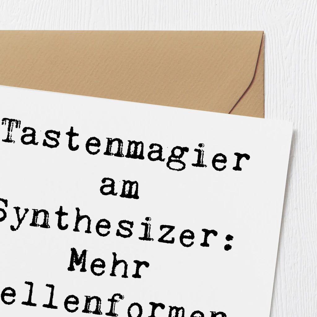 Deluxe Karte Spruch Synthesizer Magie Hochwertige Grußkarte, Einladungskarte, Karte, Grußkarte, Geburtstagskarte, Glückwunschkarte, Hochzeitskarte, Hochwertige Klappkarte, Klappkarte, Instrumente, Geschenke Musiker, Musikliebhaber