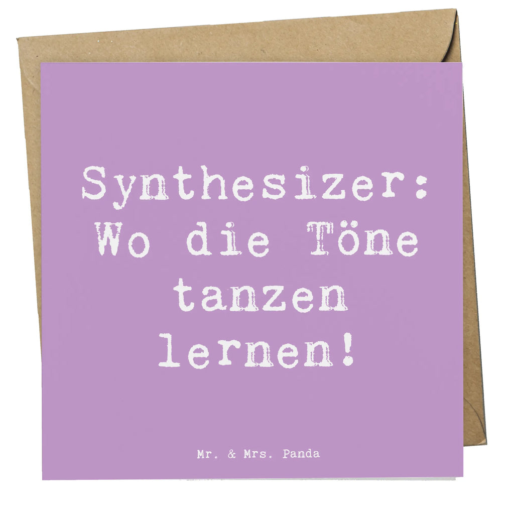 Deluxe Karte Spruch Synthesizer Tanz Geburtstagskarte, Hochzeitskarte, Grußkarte, Einladungskarte, Karte, Klappkarte, Glückwunschkarte, Hochwertige Klappkarte, Hochwertige Grußkarte, Instrumente, Geschenke Musiker, Musikliebhaber