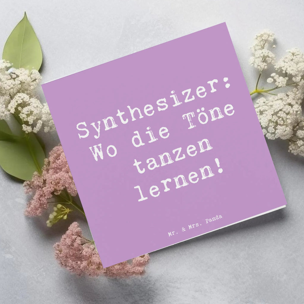 Deluxe Karte Spruch Synthesizer Tanz Geburtstagskarte, Hochzeitskarte, Grußkarte, Einladungskarte, Karte, Klappkarte, Glückwunschkarte, Hochwertige Klappkarte, Hochwertige Grußkarte, Instrumente, Geschenke Musiker, Musikliebhaber