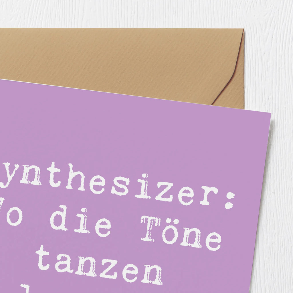 Deluxe Karte Spruch Synthesizer Tanz Geburtstagskarte, Hochzeitskarte, Grußkarte, Einladungskarte, Karte, Klappkarte, Glückwunschkarte, Hochwertige Klappkarte, Hochwertige Grußkarte, Instrumente, Geschenke Musiker, Musikliebhaber
