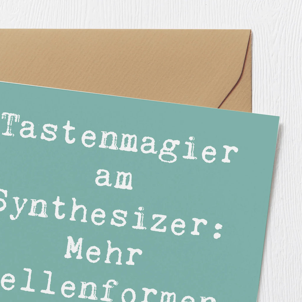 Deluxe Karte Spruch Synthesizer Magie Hochwertige Grußkarte, Einladungskarte, Karte, Grußkarte, Geburtstagskarte, Glückwunschkarte, Hochzeitskarte, Hochwertige Klappkarte, Klappkarte, Instrumente, Geschenke Musiker, Musikliebhaber