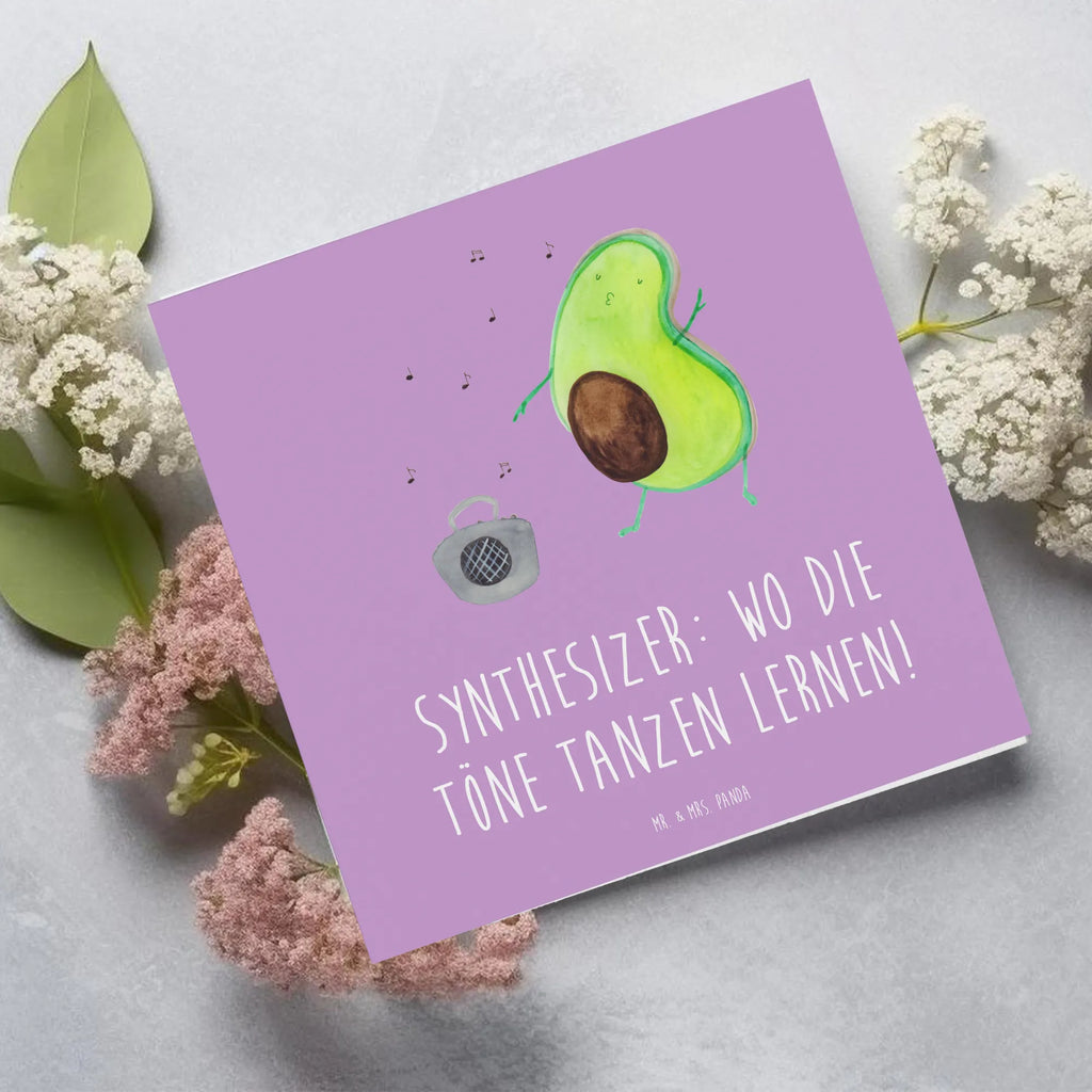 Deluxe Karte Synthesizer Tanz Glückwunschkarte, Hochzeitskarte, Hochwertige Klappkarte, Klappkarte, Karte, Einladungskarte, Geburtstagskarte, Grußkarte, Hochwertige Grußkarte, Instrumente, Geschenke Musiker, Musikliebhaber