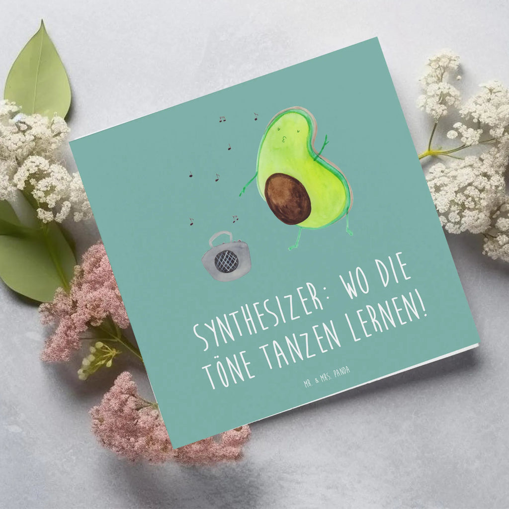 Deluxe Karte Synthesizer Tanz Glückwunschkarte, Hochzeitskarte, Hochwertige Klappkarte, Klappkarte, Karte, Einladungskarte, Geburtstagskarte, Grußkarte, Hochwertige Grußkarte, Instrumente, Geschenke Musiker, Musikliebhaber