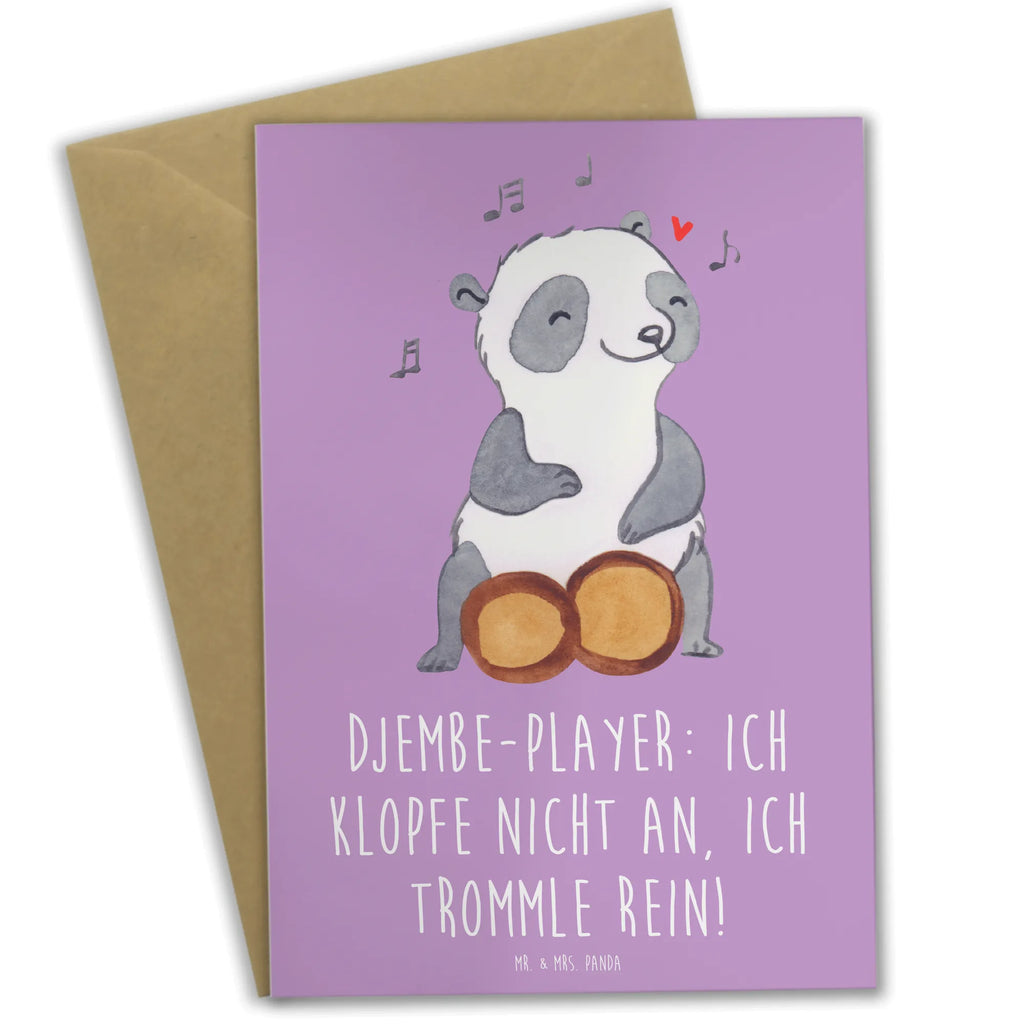 Greetings card Djembe-Player: Ich klopfe nicht an, ich trommle rein! Ansichtskarten, Grußkarte, Karte, Hochzeitskarte, Geburtstagskarte, Glückwunschkarte, Klappkarte, Einladungskarte, Instrumente, Geschenke Musiker, Musikliebhaber