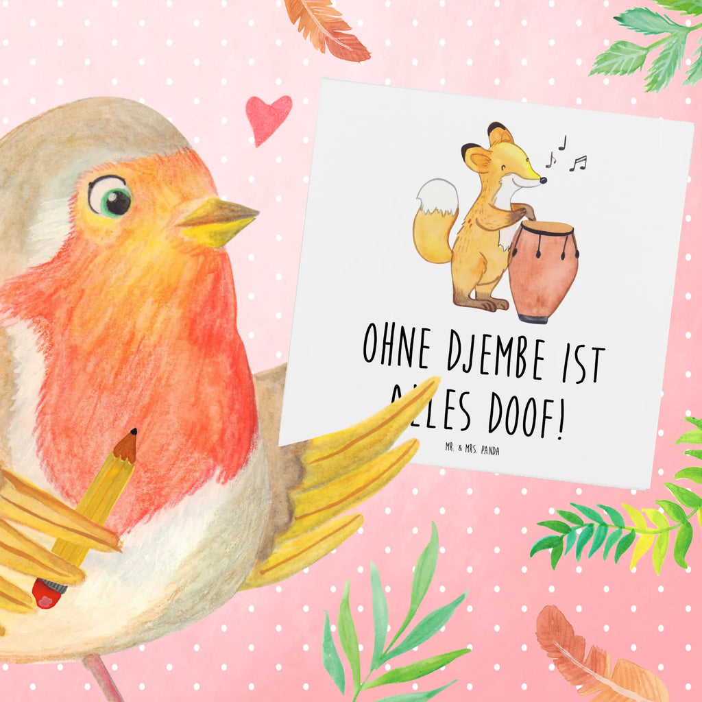 Deluxe Card Ohne Djembe ist alles doof! Klappkarte, Karte, Hochwertige Grußkarte, Hochzeitskarte, Einladungskarte, Hochwertige Klappkarte, Geburtstagskarte, Glückwunschkarte, Grußkarte, Instrumente, Geschenke Musiker, Musikliebhaber