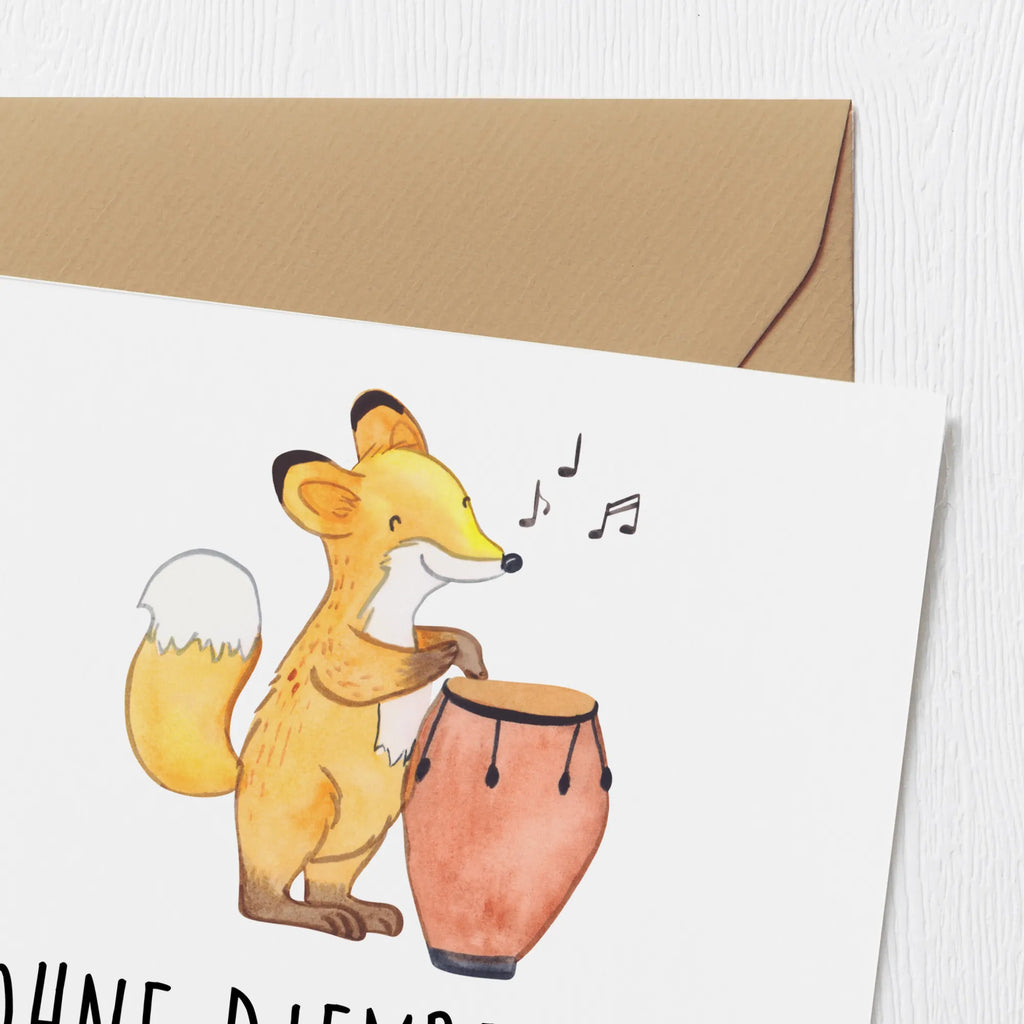 Deluxe Card Ohne Djembe ist alles doof! Klappkarte, Karte, Hochwertige Grußkarte, Hochzeitskarte, Einladungskarte, Hochwertige Klappkarte, Geburtstagskarte, Glückwunschkarte, Grußkarte, Instrumente, Geschenke Musiker, Musikliebhaber