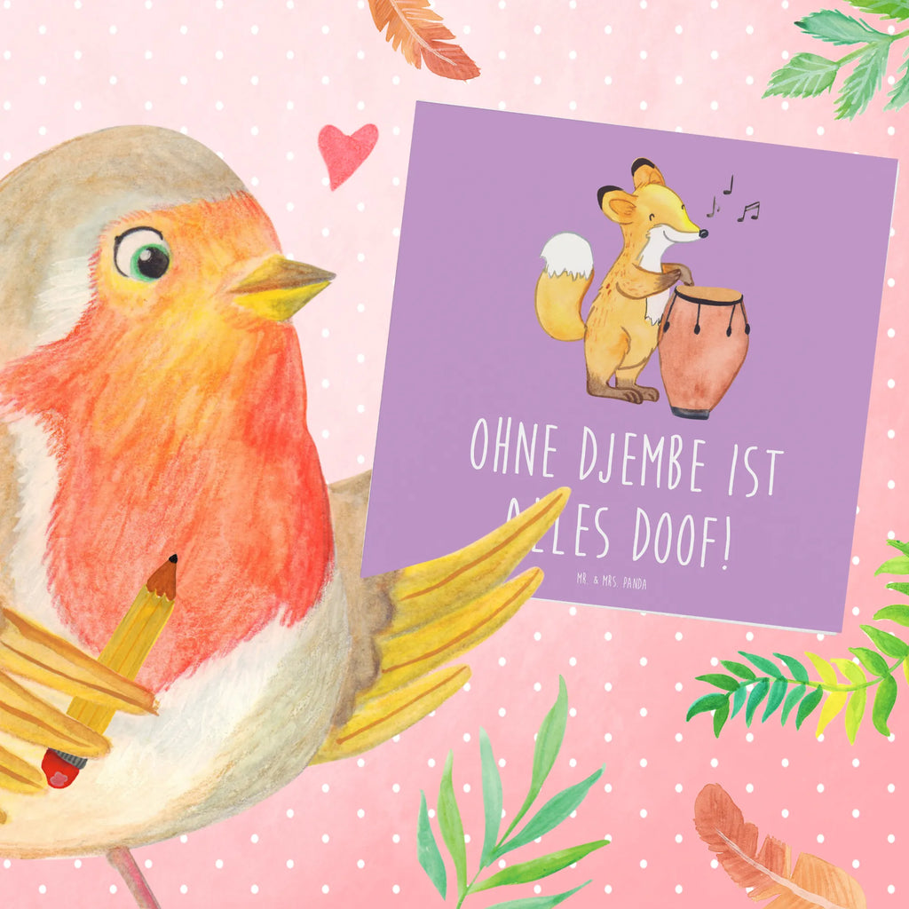 Deluxe Card Ohne Djembe ist alles doof! Klappkarte, Karte, Hochwertige Grußkarte, Hochzeitskarte, Einladungskarte, Hochwertige Klappkarte, Geburtstagskarte, Glückwunschkarte, Grußkarte, Instrumente, Geschenke Musiker, Musikliebhaber