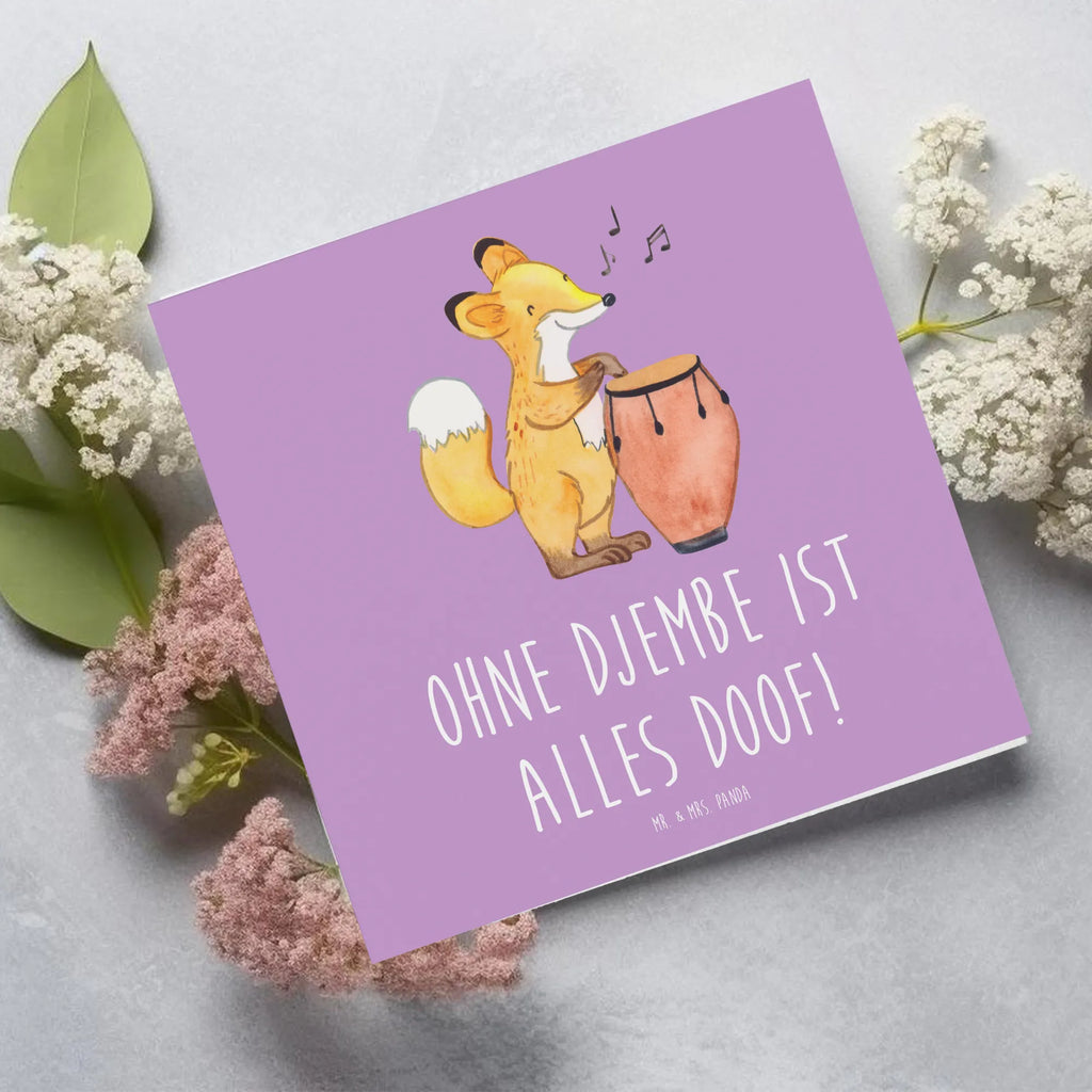 Deluxe Card Ohne Djembe ist alles doof! Klappkarte, Karte, Hochwertige Grußkarte, Hochzeitskarte, Einladungskarte, Hochwertige Klappkarte, Geburtstagskarte, Glückwunschkarte, Grußkarte, Instrumente, Geschenke Musiker, Musikliebhaber