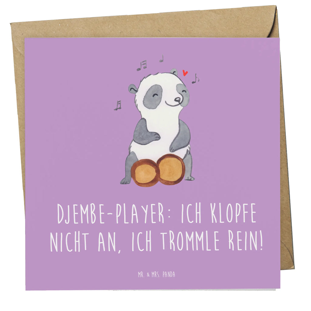 Deluxe Card Djembe-Player: Ich klopfe nicht an, ich trommle rein! Glückwunschkarte, Hochwertige Klappkarte, Hochwertige Grußkarte, Grußkarte, Hochzeitskarte, Karte, Klappkarte, Einladungskarte, Geburtstagskarte, Instrumente, Geschenke Musiker, Musikliebhaber