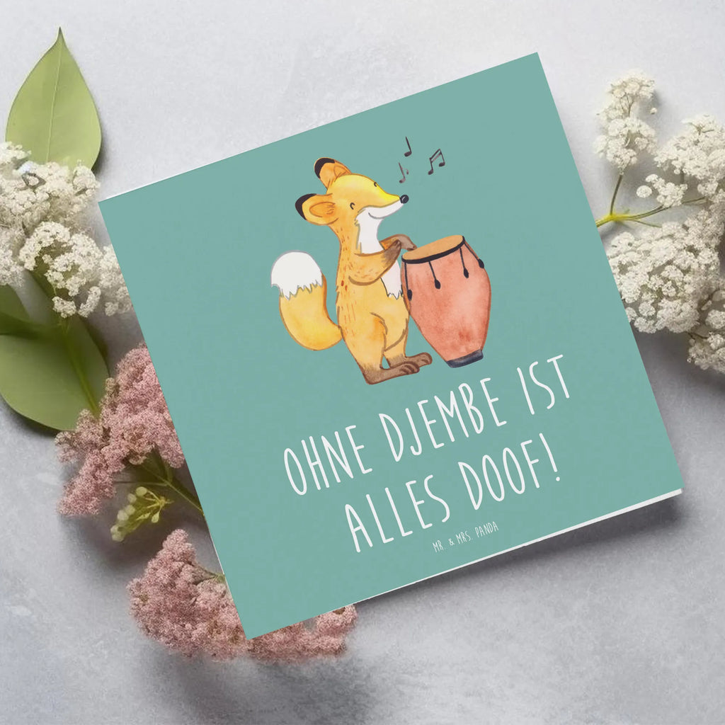 Deluxe Card Ohne Djembe ist alles doof! Klappkarte, Karte, Hochwertige Grußkarte, Hochzeitskarte, Einladungskarte, Hochwertige Klappkarte, Geburtstagskarte, Glückwunschkarte, Grußkarte, Instrumente, Geschenke Musiker, Musikliebhaber