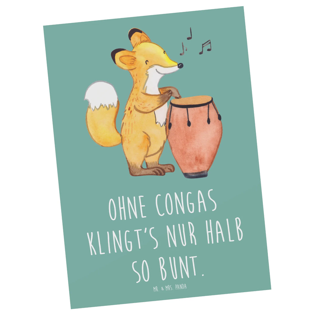 Postkarte Bunte Congas Dankeskarte, Einladung Geburtstag, Geburtstagskarte, Einladungskarte, Karte, Ansichtskarten, Grußkarte, Geschenkkarte, Postkarte, Ansichtskarte, Einladungskarten Geburtstag, Einladung, Instrumente, Geschenke Musiker, Musikliebhaber