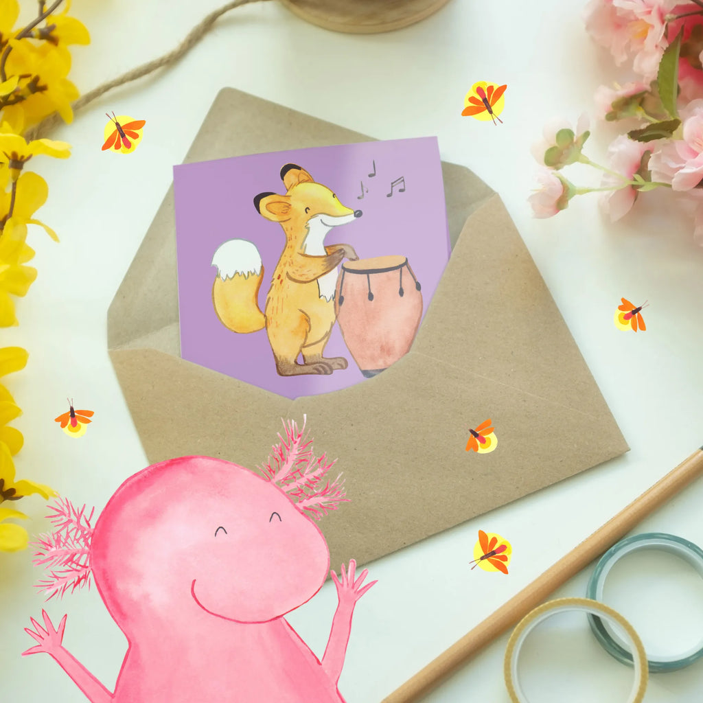 Greetings card Ohne Congas klingt's nur halb so bunt. Geburtstagskarte, Glückwunschkarte, Grußkarte, Einladungskarte, Ansichtskarten, Klappkarte, Hochzeitskarte, Karte, Instrumente, Geschenke Musiker, Musikliebhaber