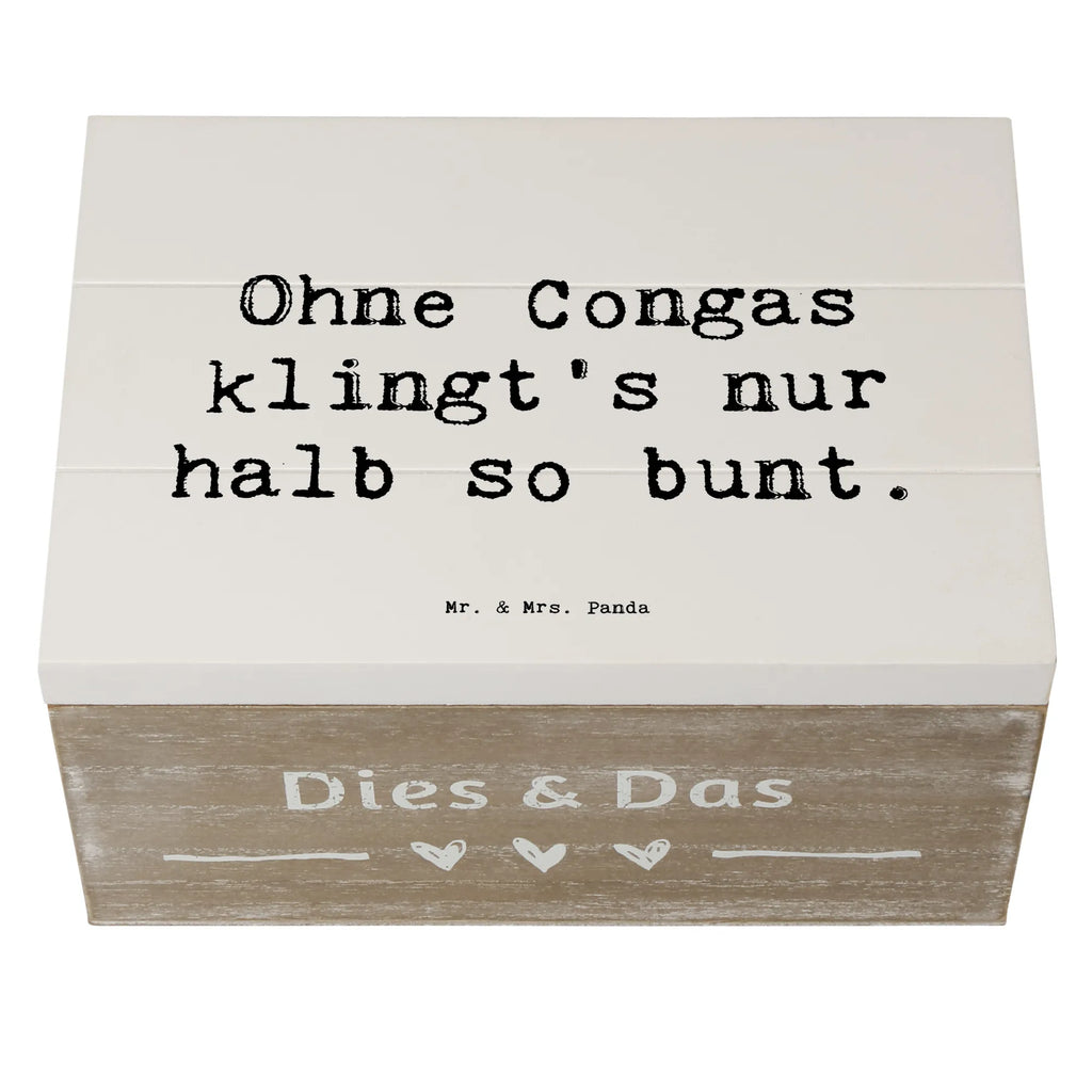Holzkiste Spruch Bunte Congas Schatulle, Kiste, Erinnerungsbox, Holzkiste, Schatzkiste, Truhe, Geschenkdose, XXL, Dekokiste, Aufbewahrungsbox, Erinnerungskiste, Geschenkbox, Instrumente, Geschenke Musiker, Musikliebhaber