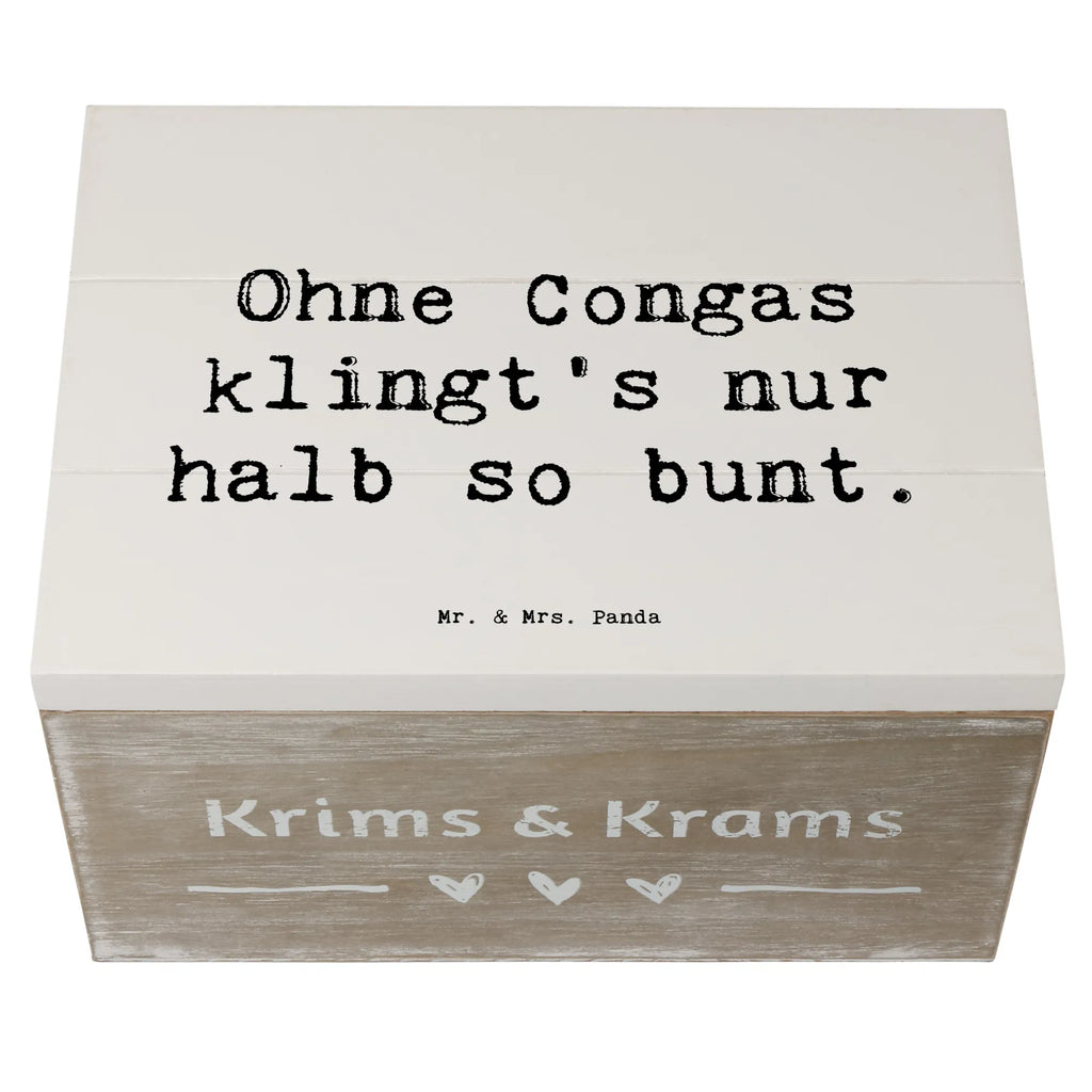Holzkiste Spruch Bunte Congas Schatulle, Kiste, Erinnerungsbox, Holzkiste, Schatzkiste, Truhe, Geschenkdose, XXL, Dekokiste, Aufbewahrungsbox, Erinnerungskiste, Geschenkbox, Instrumente, Geschenke Musiker, Musikliebhaber