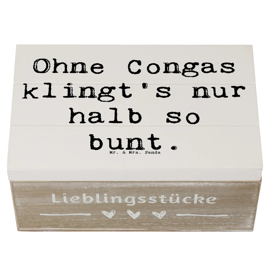 Holzkiste Spruch Bunte Congas Schatulle, Kiste, Erinnerungsbox, Holzkiste, Schatzkiste, Truhe, Geschenkdose, XXL, Dekokiste, Aufbewahrungsbox, Erinnerungskiste, Geschenkbox, Instrumente, Geschenke Musiker, Musikliebhaber