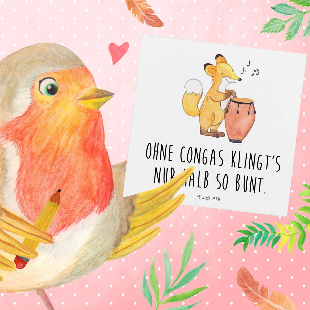 Deluxe Card Ohne Congas klingt's nur halb so bunt. Glückwunschkarte, Grußkarte, Karte, Hochzeitskarte, Einladungskarte, Hochwertige Grußkarte, Klappkarte, Hochwertige Klappkarte, Geburtstagskarte, Instrumente, Geschenke Musiker, Musikliebhaber