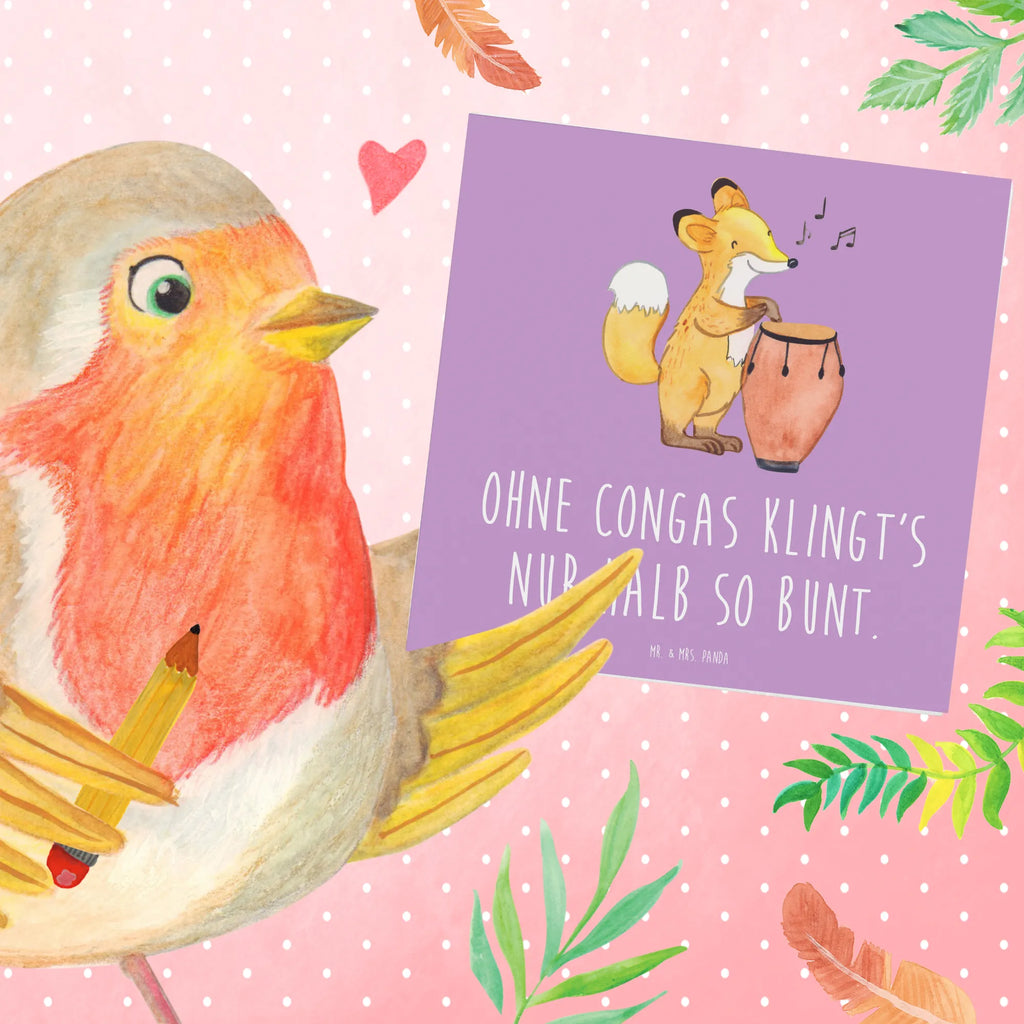 Deluxe Card Ohne Congas klingt's nur halb so bunt. Glückwunschkarte, Grußkarte, Karte, Hochzeitskarte, Einladungskarte, Hochwertige Grußkarte, Klappkarte, Hochwertige Klappkarte, Geburtstagskarte, Instrumente, Geschenke Musiker, Musikliebhaber