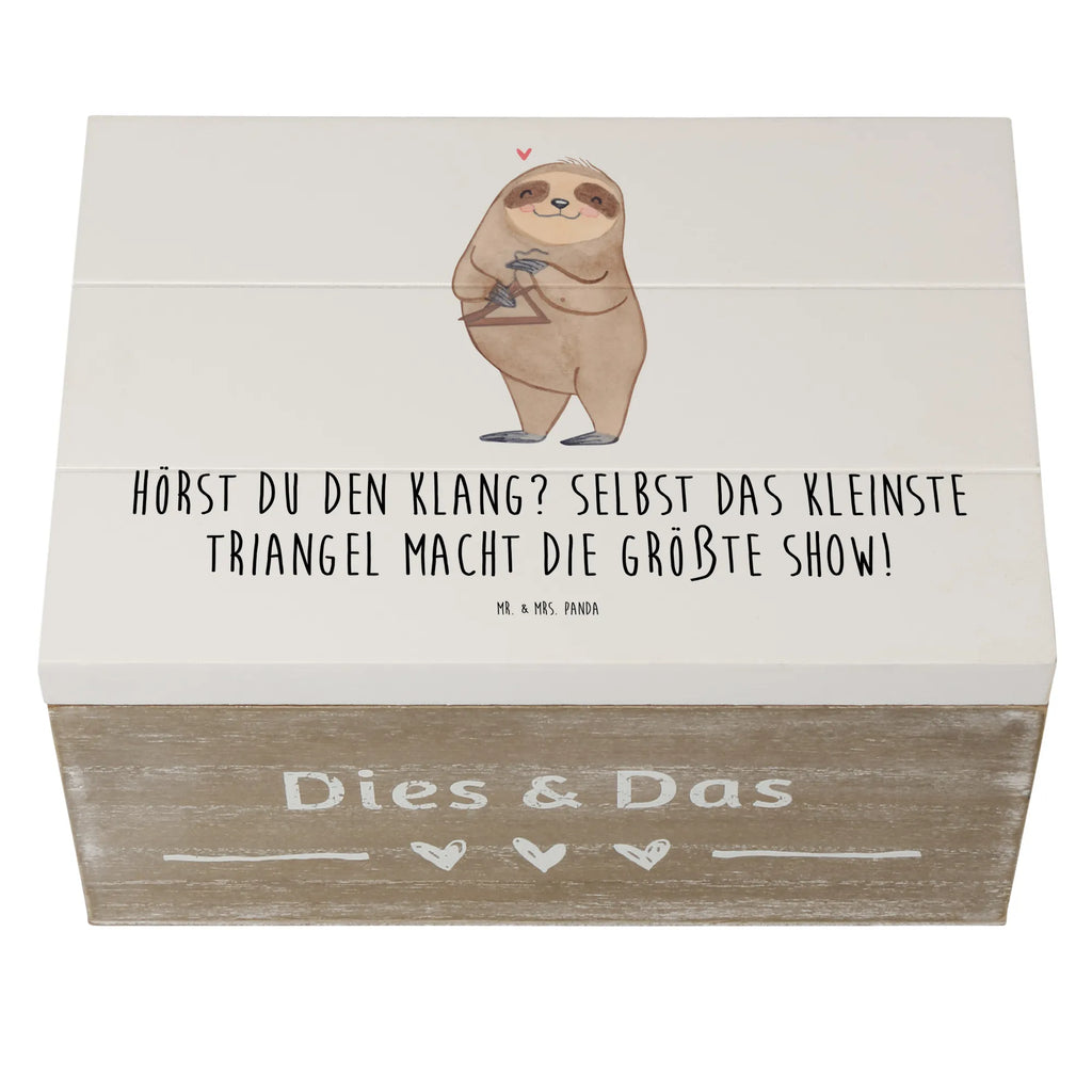 Wooden chest Hörst du den Klang? Selbst das kleinste Triangel macht die größte Show! Holzkiste, Dekokiste, Geschenkbox, Erinnerungskiste, Erinnerungsbox, Schatzkiste, Geschenkdose, Truhe, Aufbewahrungsbox, Kiste, XXL, Schatulle, Instrumente, Geschenke Musiker, Musikliebhaber