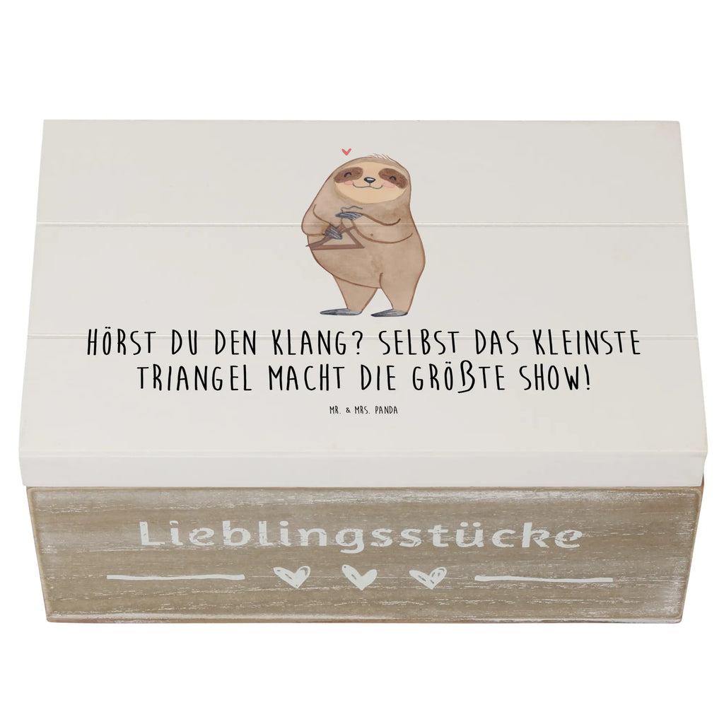 Wooden chest Hörst du den Klang? Selbst das kleinste Triangel macht die größte Show! Holzkiste, Dekokiste, Geschenkbox, Erinnerungskiste, Erinnerungsbox, Schatzkiste, Geschenkdose, Truhe, Aufbewahrungsbox, Kiste, XXL, Schatulle, Instrumente, Geschenke Musiker, Musikliebhaber