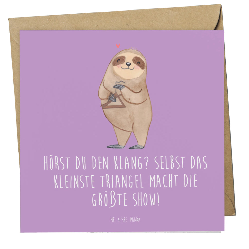 Deluxe Karte Triangel Klang Karte, Hochwertige Klappkarte, Glückwunschkarte, Hochwertige Grußkarte, Geburtstagskarte, Klappkarte, Grußkarte, Einladungskarte, Hochzeitskarte, Instrumente, Geschenke Musiker, Musikliebhaber